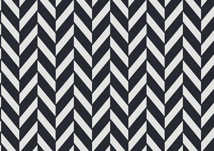 Chevron Stripe, Navy - Motorised Roman Blind - Image 7